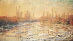 Claude Monet Ice Thawing on the Seine